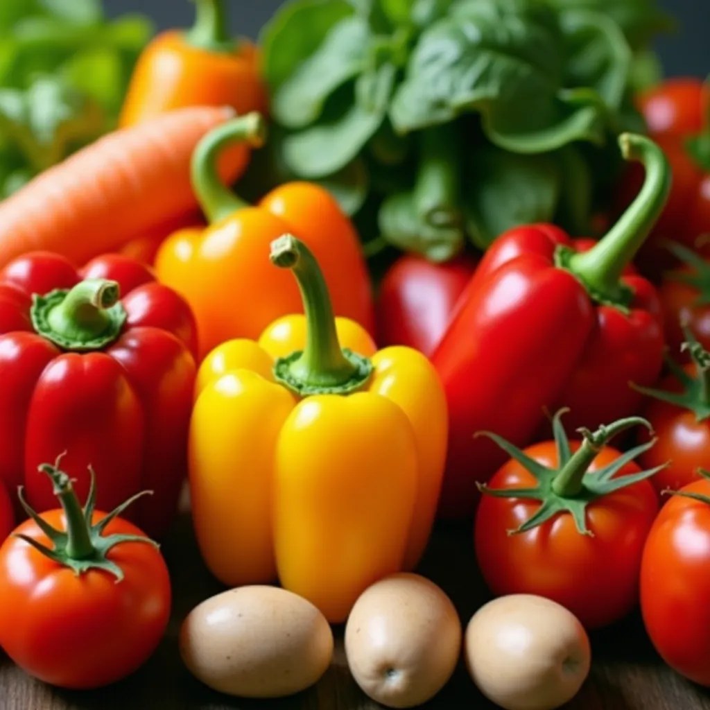 Legume colorate proaspete, simbolizând sustenabilitatea